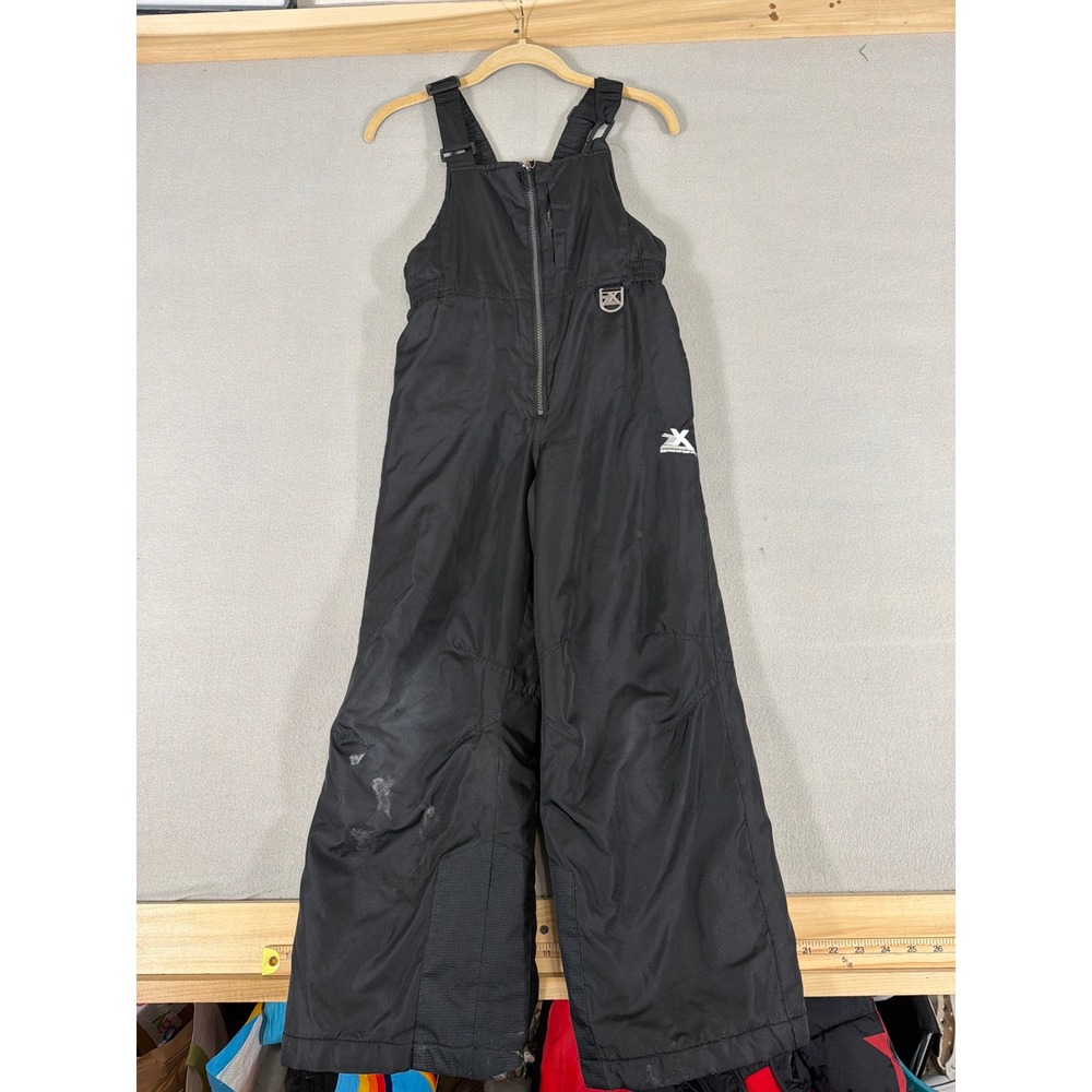 ZeroXposur Kids Black Snow Bibs Insulated Winter Overalls Size S 8 E57102
